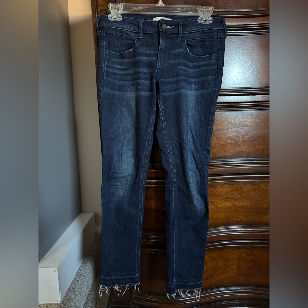 Hollister Navy Blue Denim Skinny Jeans